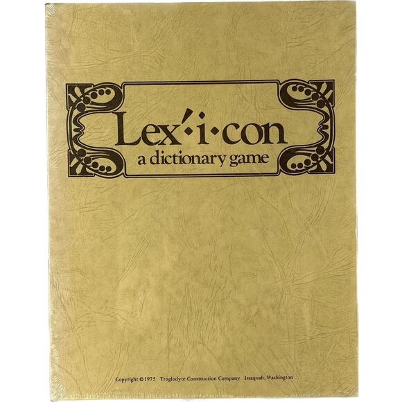 Vintage 1975 Lex-i-con Dictionary Game Sealed (Similar To Balderdash) Rare HTF - Picture 1 of 5